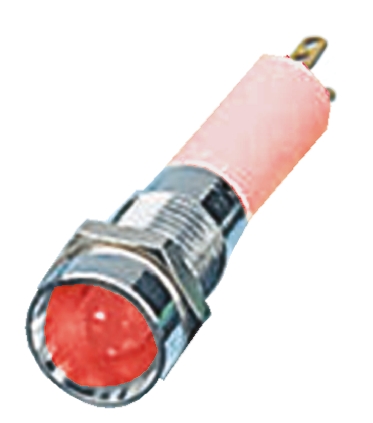 CML Innovative Technologies Red Panel Mount Indicator, 12V, 8mm Mounting Hole Size