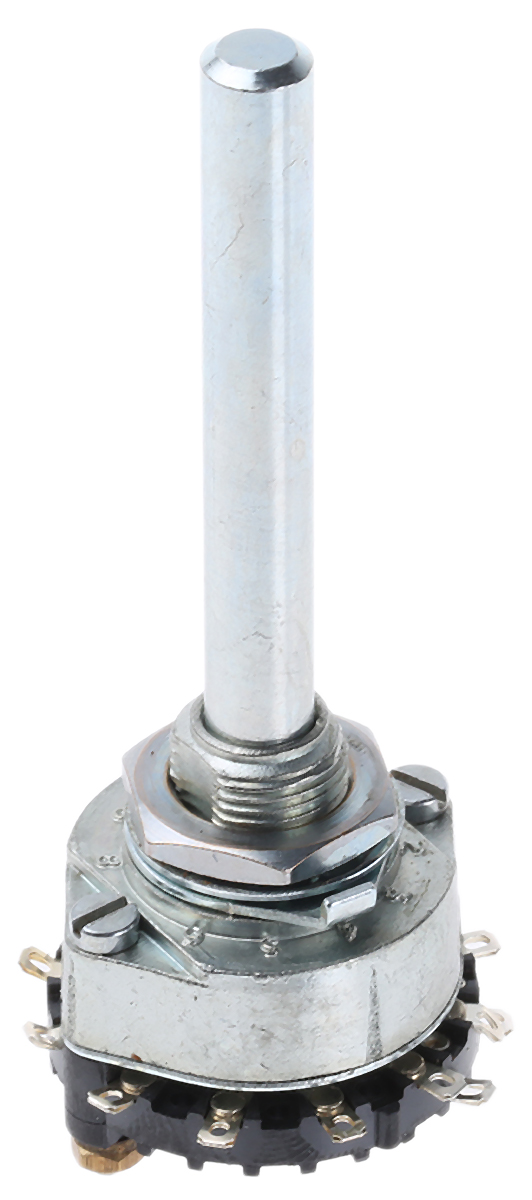 Lorlin, 12 Position SPST Rotary Switch, 1 A @ 12 V, Solder