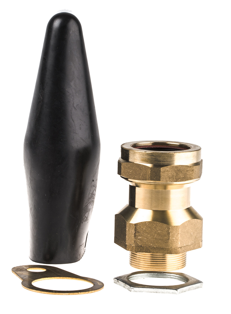 Prysmian CW40 Series Steel Cable Gland Kit, M40 Thread, 29mm min., 39.9mm max., IP66