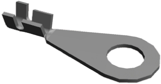 TE Connectivity Uninsulated Ring Terminal, M4 Stud Size, 0.2mm² to 0.6mm² Wire Size