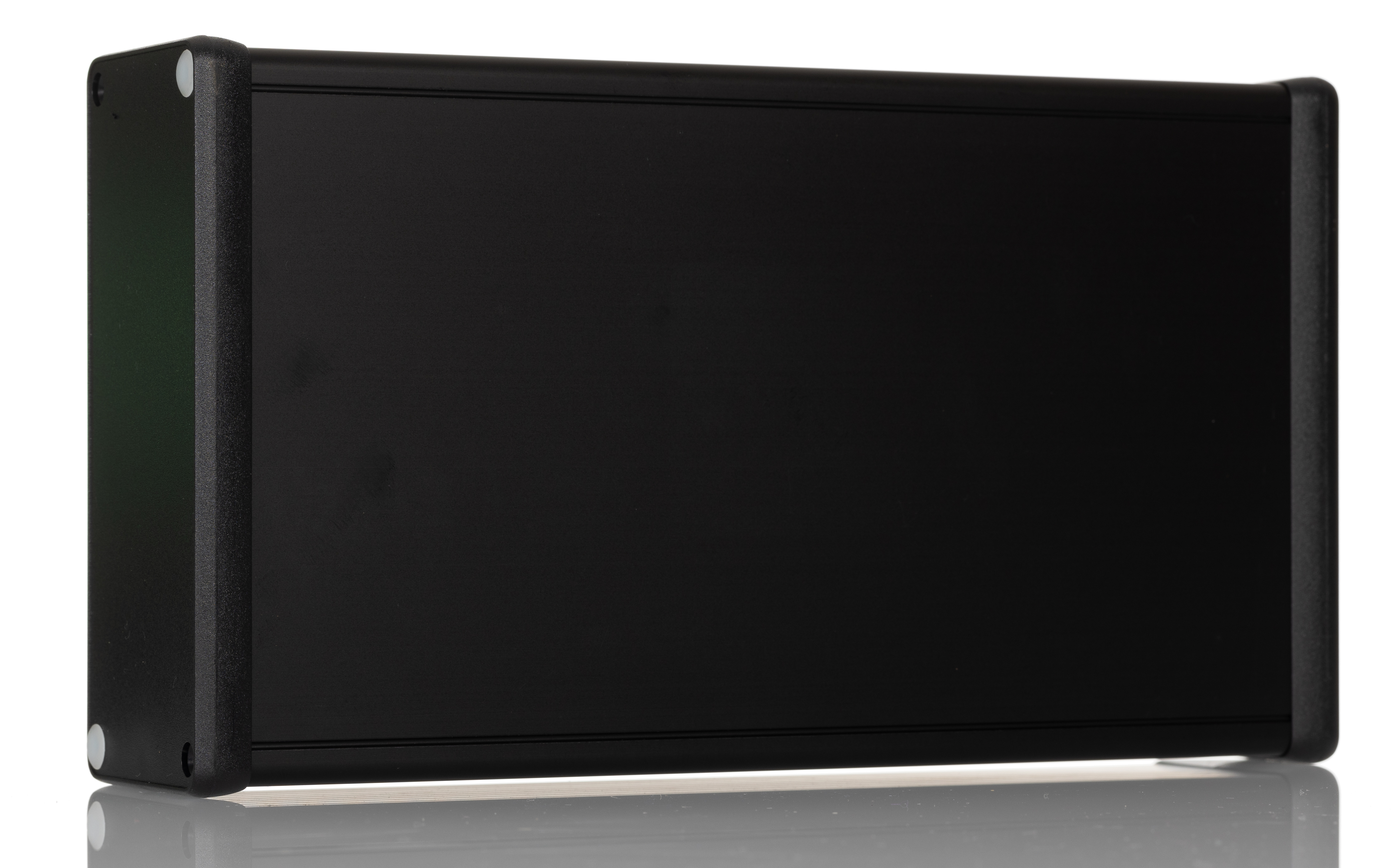 Hammond 1455 Series Black Extruded Aluminium Enclosure, IP54, Black Lid, 220 x 125 x 52mm