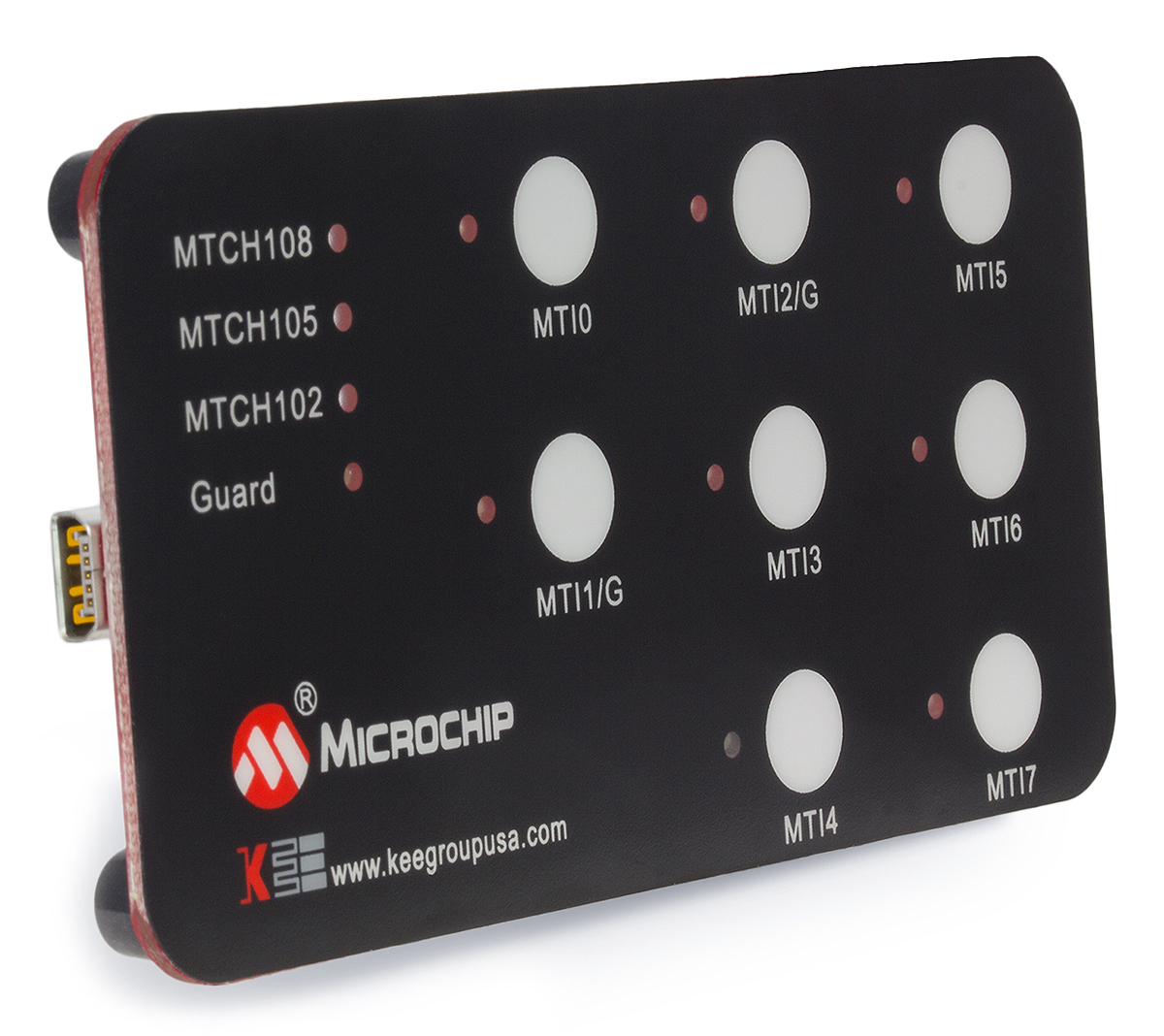 Microchip MTCH108 Capacitive Touch Evaluation Kit for MTCH102/MTCH105/MTCH108