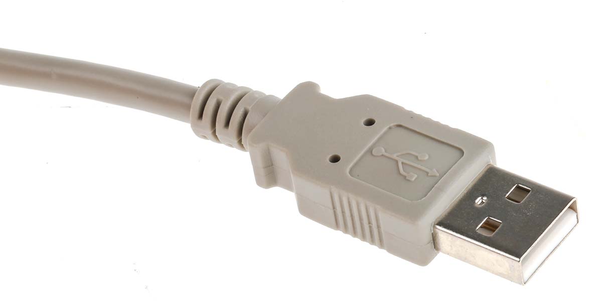 RS PRO USB 2.0, Male USB A to Female USB A, 1m
