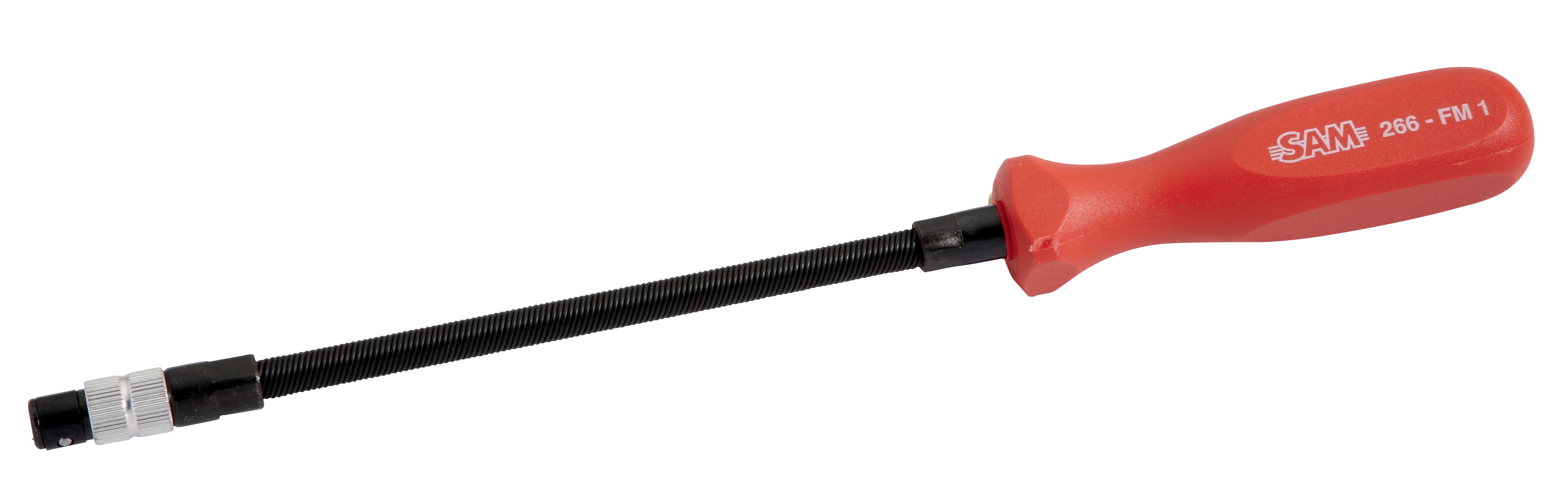 SAM 1/4 in Hexagon Ratchet Screwdriver, 295 mm length Chrome