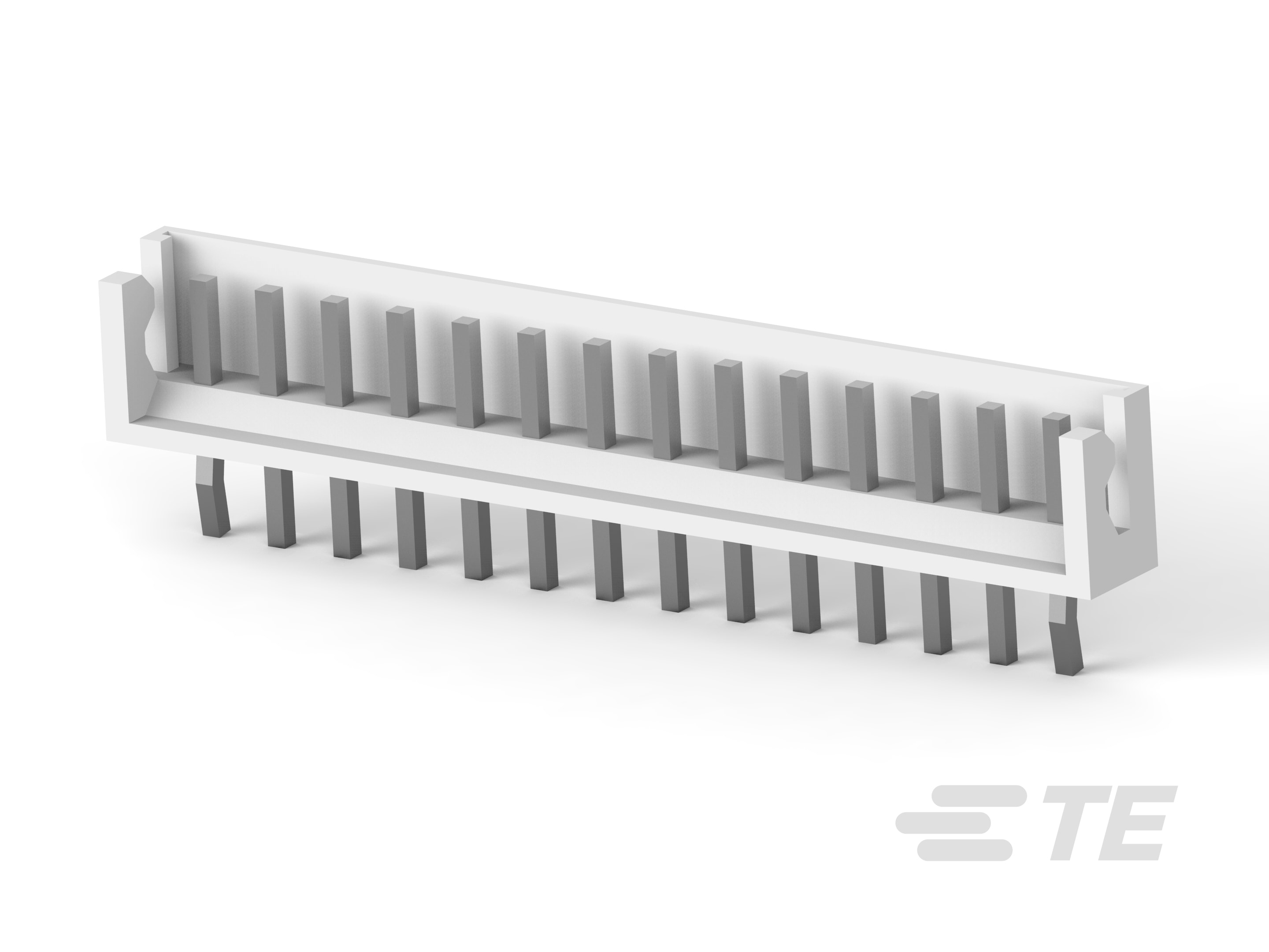 TE Connectivity AMP HPI Series Vertical Board PCB Header, 14 Contact(s), 2.5 mm Pitch, 1 Row, Shrouded