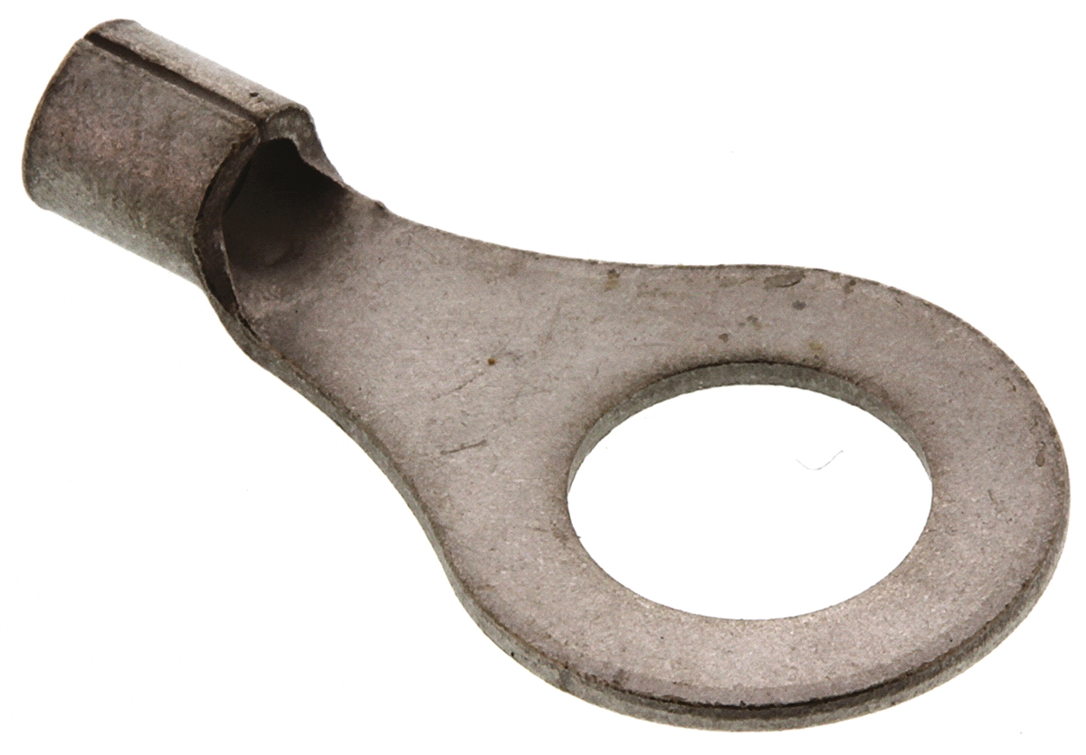 TE Connectivity, SOLISTRAND Uninsulated Ring Terminal, M6 Stud Size, 1mm² to 2.6mm² Wire Size