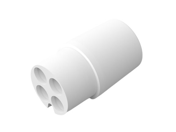TE Connectivity Circular Connector, 4 Contacts, Cable, Standard Connector, Plug, Female, Commercial MATE-N-LOK Series
