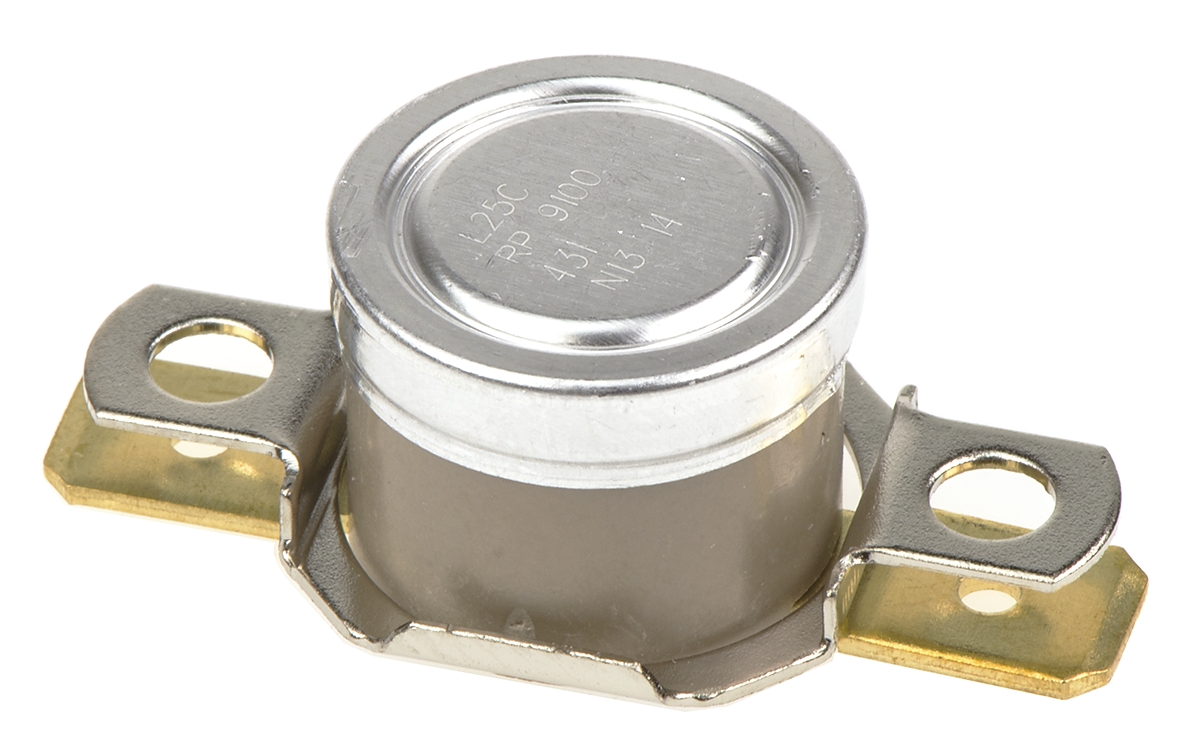 Honeywell Bi-Metallic Thermostat, Opens at +25°C, Closes at +15°C, +186°C Max, NC, Automatic Reset