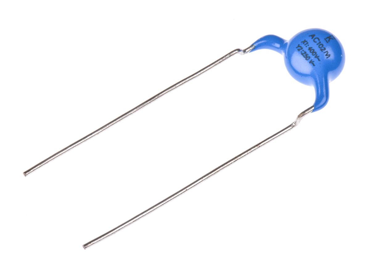KEMET Single Layer Ceramic Capacitor (SLCC) 1nF 250V ac ±20% Y5U Dielectric, C900, Through Hole +125°C Max Op. Temp.