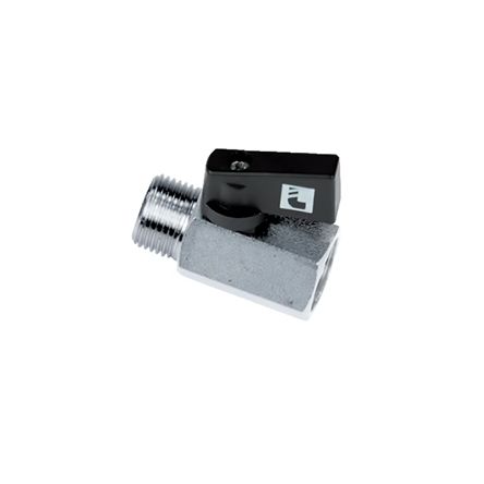 Legris Chrome Plated Brass Ball Valve, Ball Valve, Threaded 1/4in, 0 → 40bar Operating Pressure