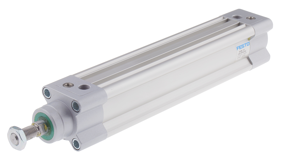 Festo Pneumatic Piston Rod Cylinder - 2123073 32 mm Bore, 150 mm DSBC Series, Double Acting Acting