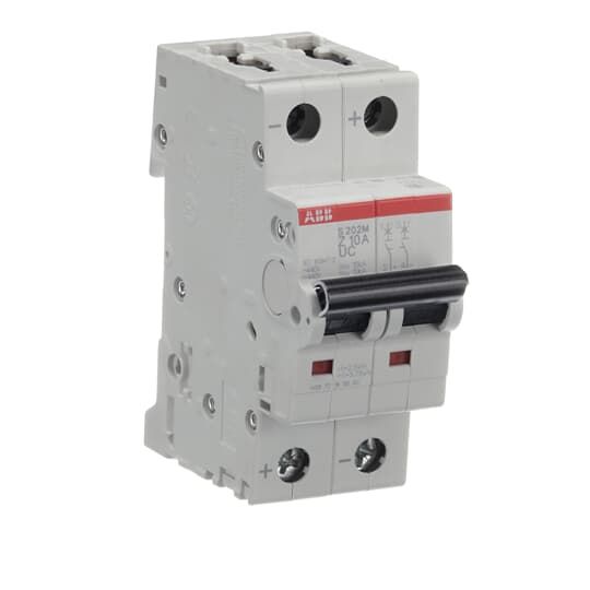 ABB System Pro M Compact S200 M UC MCB, 2P, 10A, Type Z, 400V AC, 440V DC, 10 kA Breaking Capacity