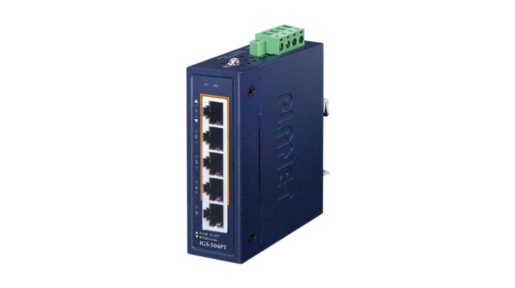 Planet IGS-504PT, Unmanaged 5 Port Ethernet Switch With PoE
