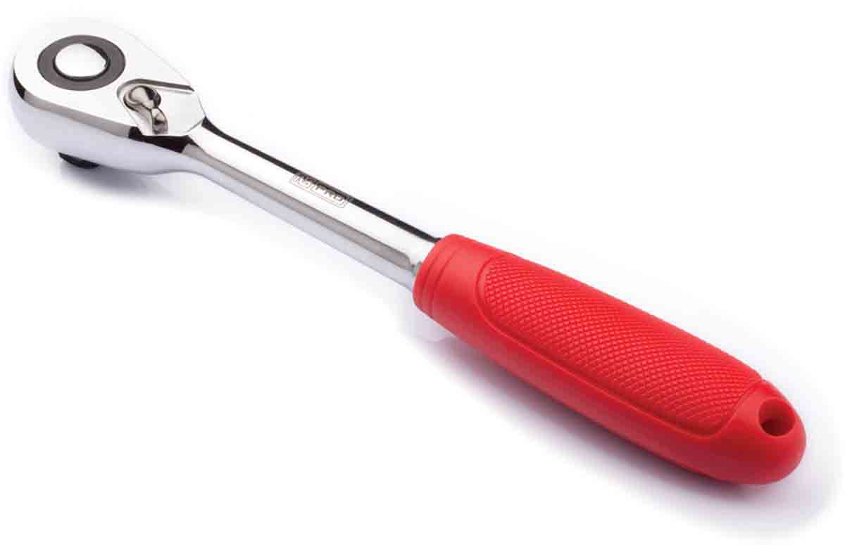 RS PRO 3/8 in Ratchet with Ratchet Handle, 200 mm Overall