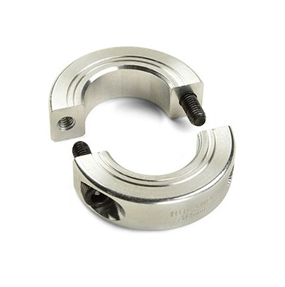 Ruland Shaft Collar, Two Piece, Clamp, Bore 40mm, OD 60mm, W 15mm, Aluminium