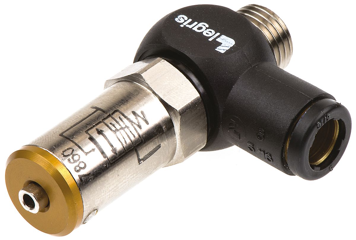 Legris Pneumatic Soft Start Valve, G 1/4 Male, 8mm Tube Size 10bar