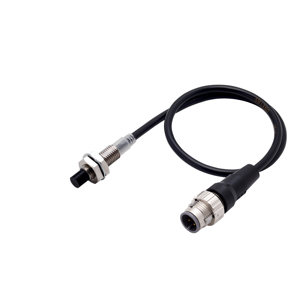 Omron Inductive Threaded Barrel Proximity Sensor, M8, 8 mm Detection, PNP NO, 10 → 30 V dc