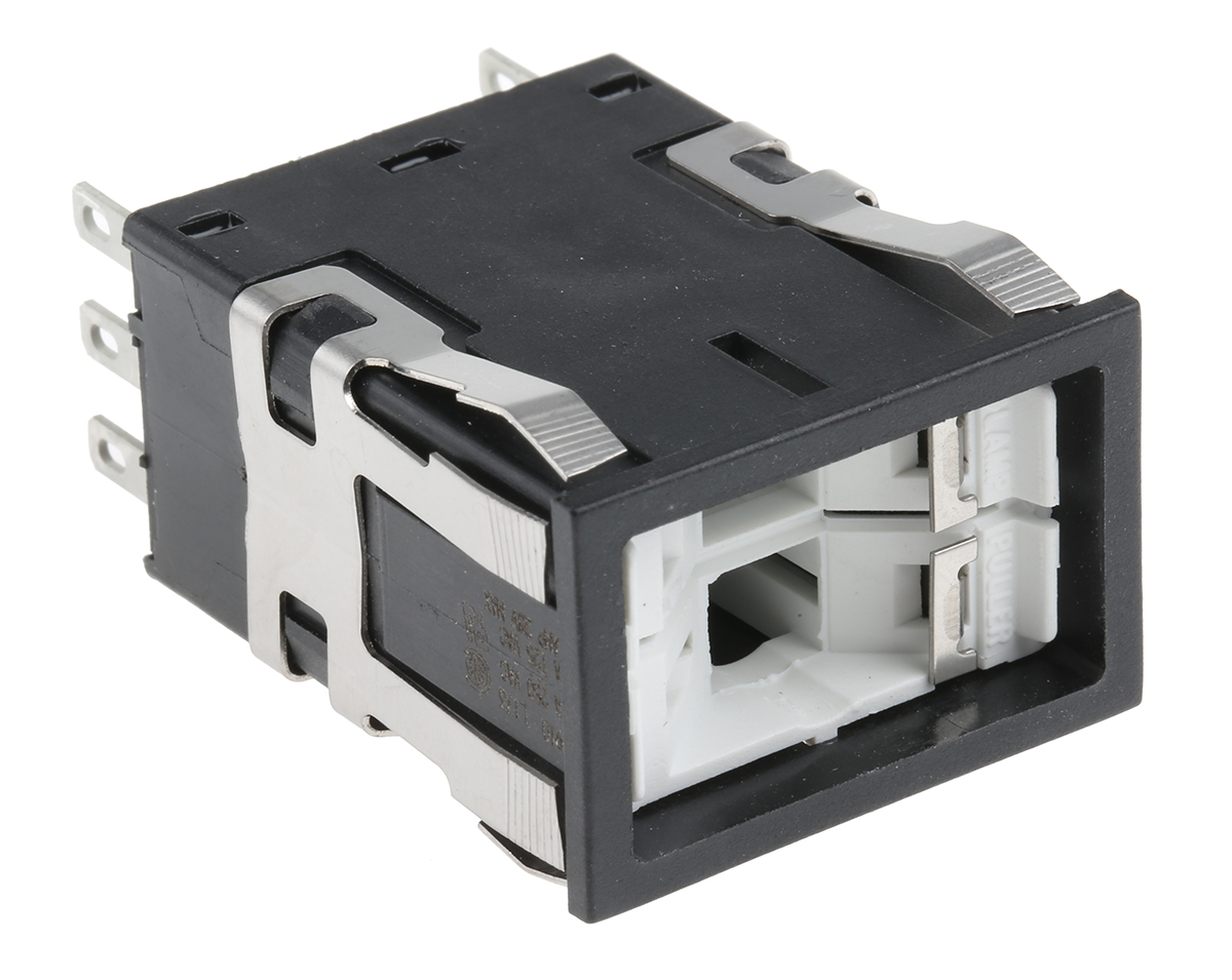 Honeywell Push Button Switch, Momentary, Panel Mount, DPDT