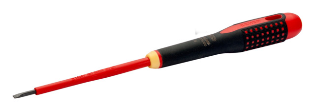 Bahco Slotted Insulated Screwdriver, 0.5 → 1.2 mm Tip, VDE/1000V