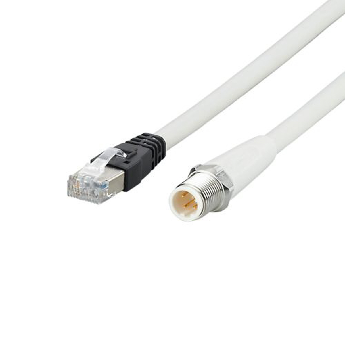 ifm electronicEVF, 20m Cat5, Grey M12 to Female RJ45 Male, Terminated MPPE Sheath