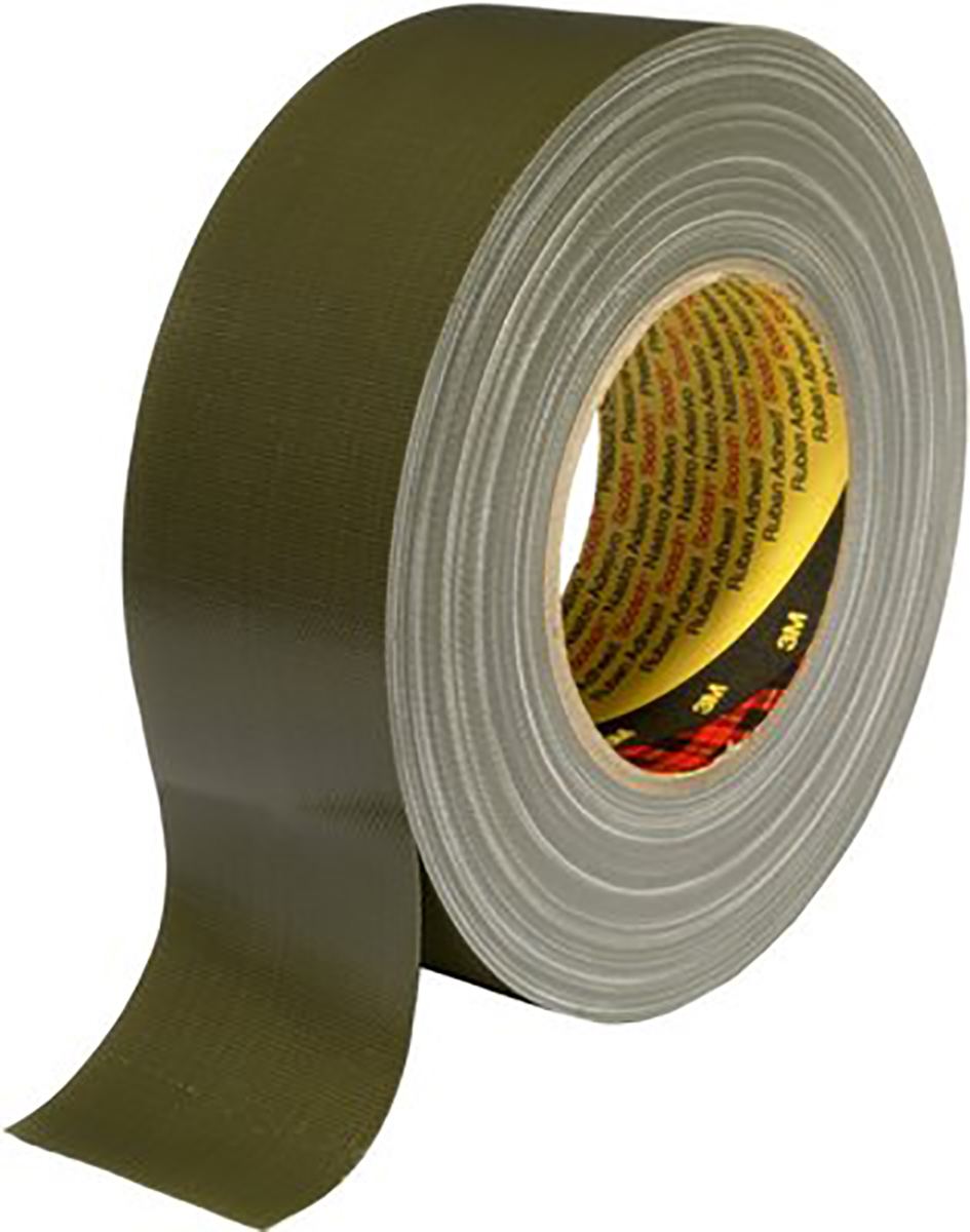 3M Scotch 389 Duct Tape, 50m x 50mm, Green, PE Coated Finish