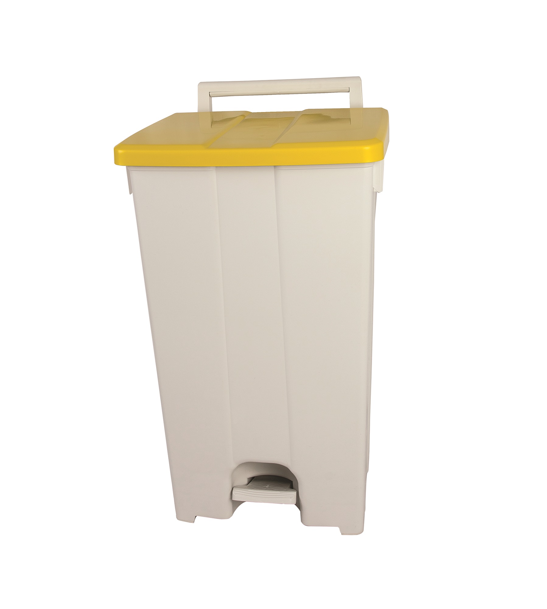 Robert Scott 90L Polaris Pedal Bin 90L Yellow Pedal Polypropylene Waste Bin