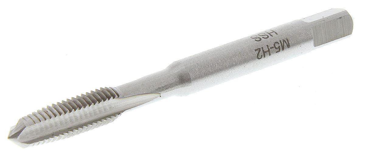RS PRO Tap Set HSS 2-Piece 0.8mm Pitch Metric Standard Hand Tap M5 Thread