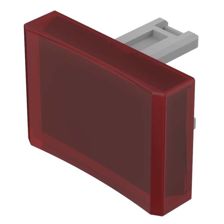Indicator Lens Rectangle Style, Red, 21.5 Long