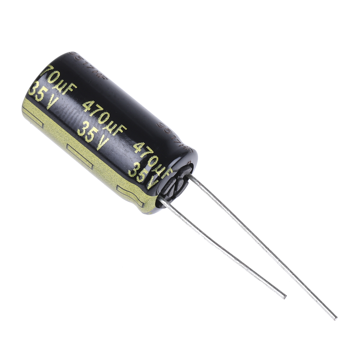 Panasonic 470μF Aluminium Electrolytic Aluminium Electrolytic Capacitor 35V dc, Radial, Through Hole - EEUFM1V471