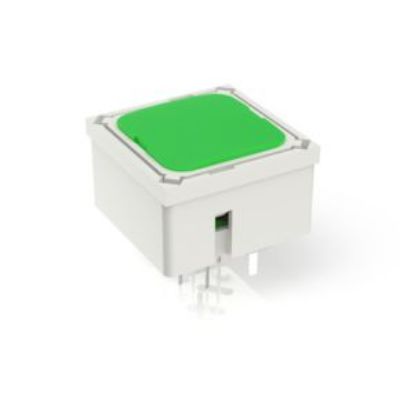 RAFI Green Momentary Tactile Switch, 1 NO 250mA 15mm PCB