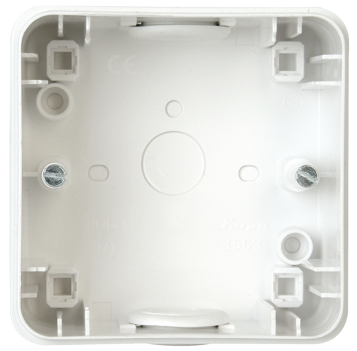 Kopp White Plastic Back Box, IP44