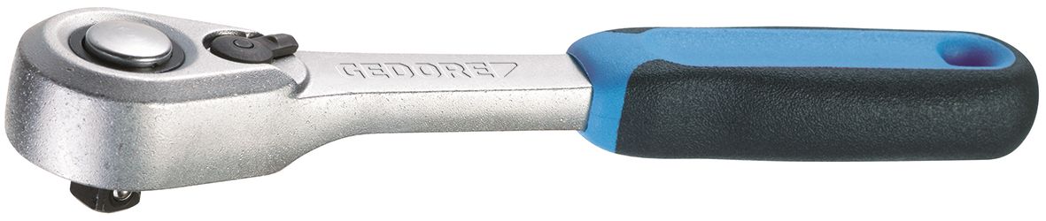 Gedore 1/4 in Square Ratchet with Ratchet Handle, 127 mm Overall