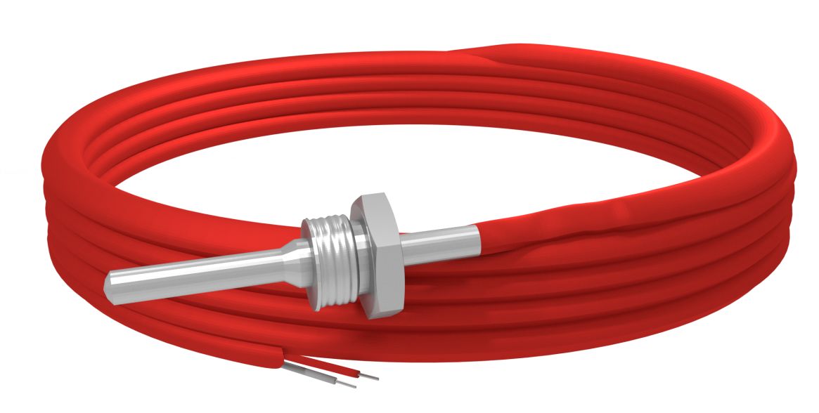 RS PRO Brass PTC Temperature Sensor, -50°C Min, 200°C Max, 6mm Probe