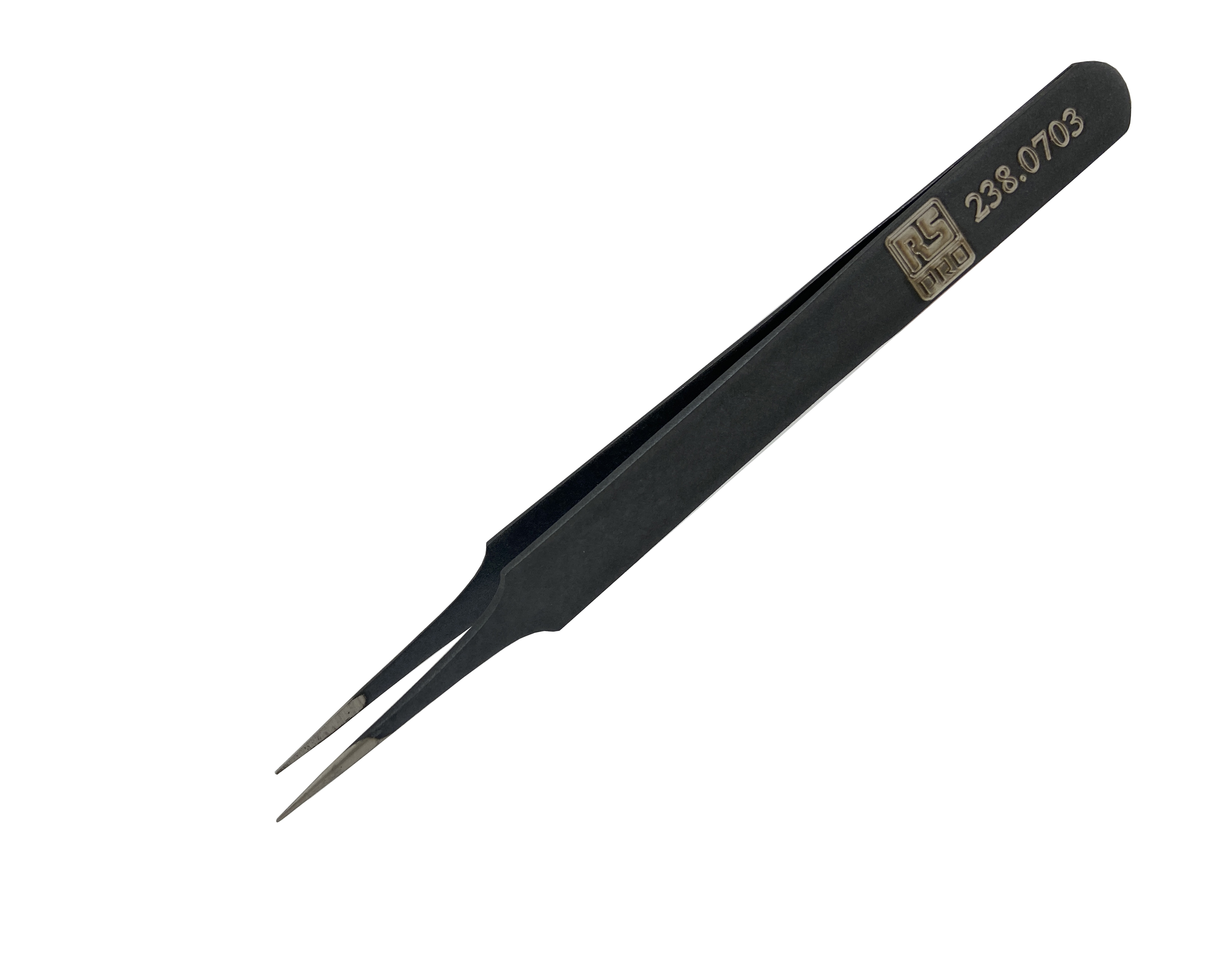 RS PRO 110 mm, Low Carbon Austenitic Steel, Fine, ESD Tweezer