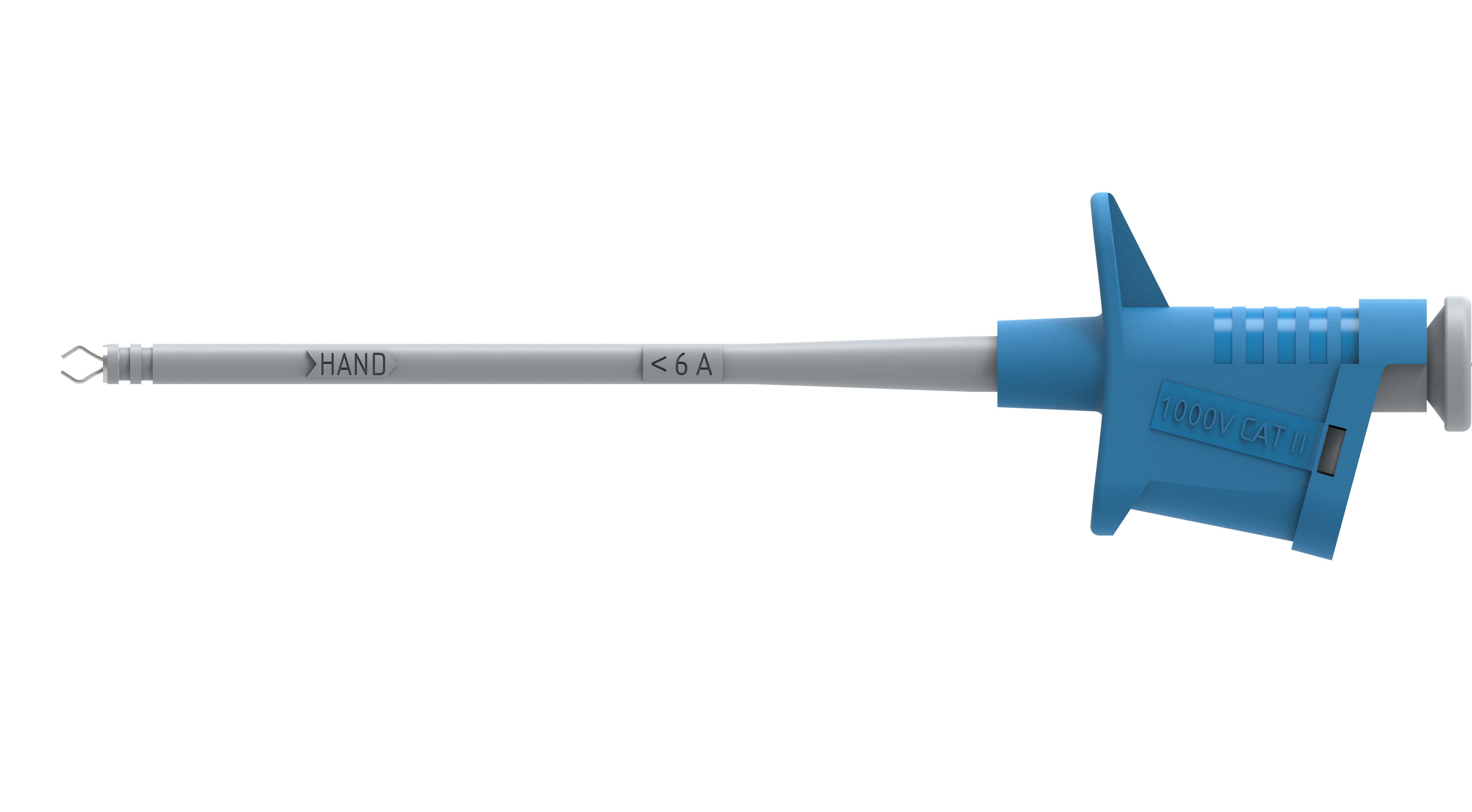 Electro PJP Blue Grabber Clip with Pincers, 6A, 1kV, 4mm Socket