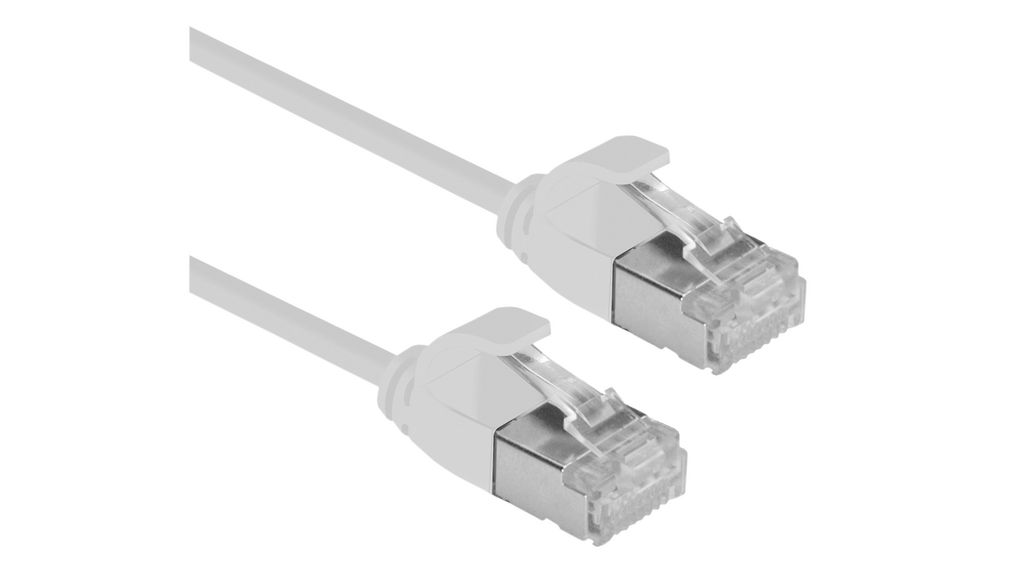 Roline21.15.33, 500mm Cat6a, Grey RJ45 to Male RJ45 Male, FTP LSZH Sheath