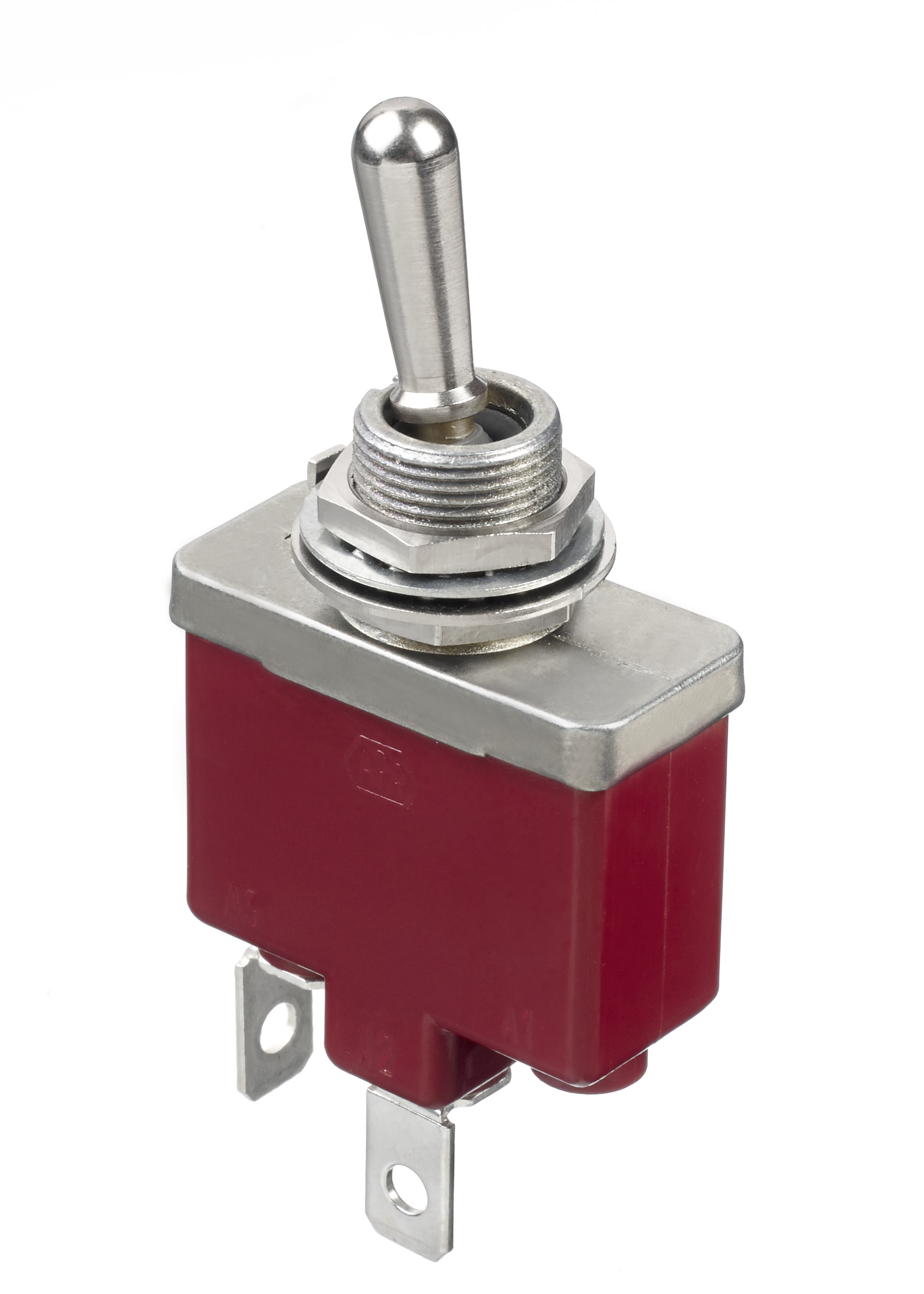 APEM Toggle Switch, Panel Mount, On-Off, SPST, Screw Terminal, 28V