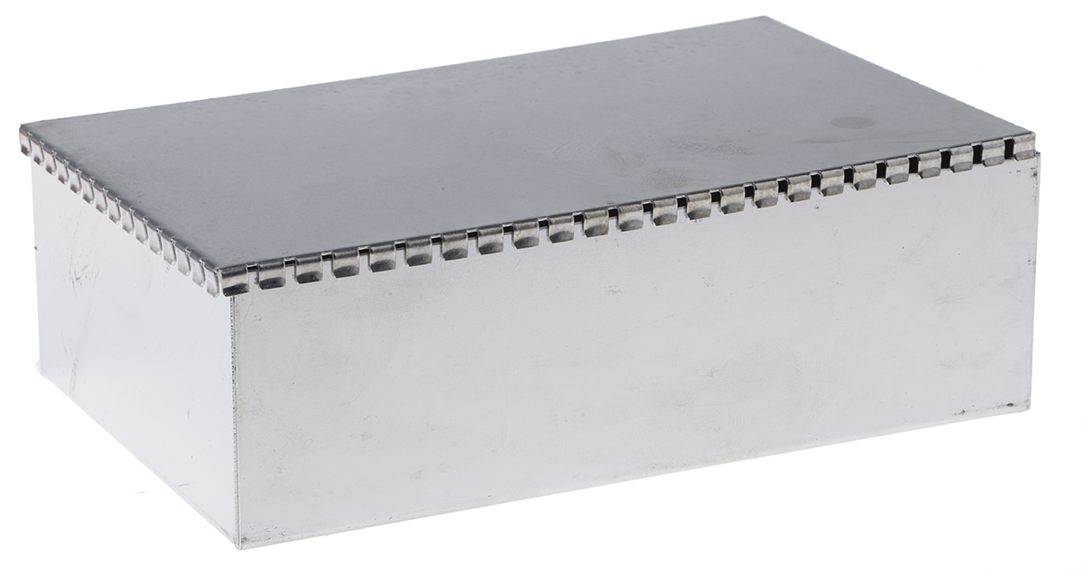 Perancea Tin Plated Steel PCB Enclosure, 50 x 100 x 160mm