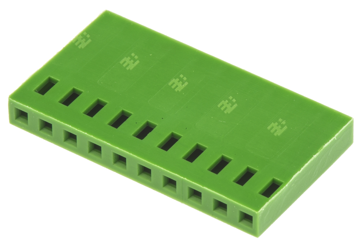 TE Connectivity, AMPMODU MOD IV Female Connector Housing, 2.54mm Pitch, 10 Way, 1 Row