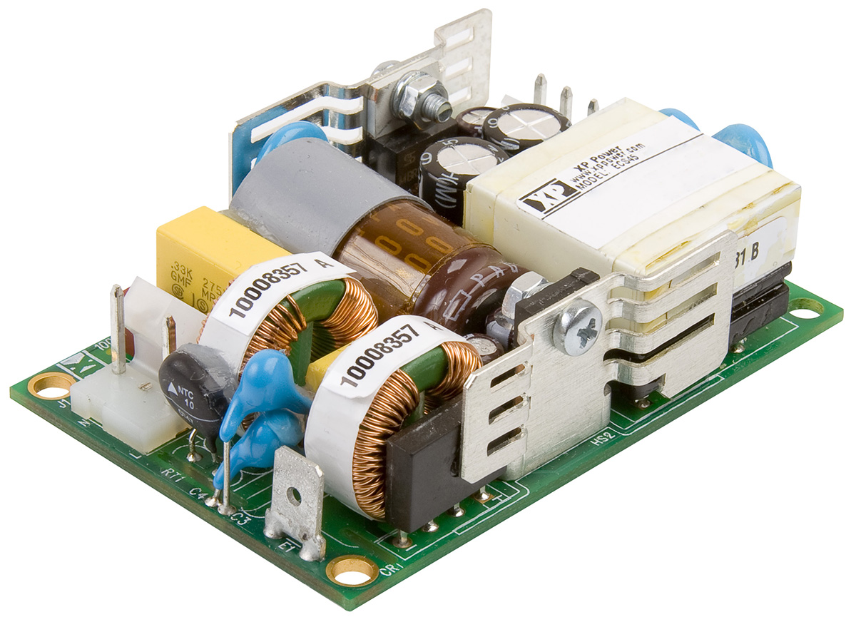 XP Power Switching Power Supply, ECS45US24, 24V dc, 1.9A, 45W, 1 Output, 120 → 370 V dc, 80 → 264 V ac