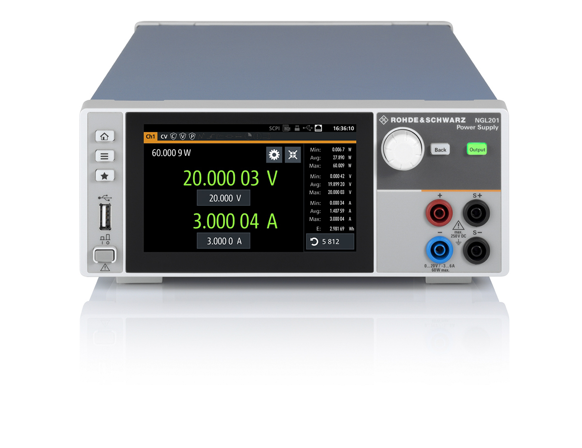 Rohde & Schwarz NGL200 Series Digital Bench Power Supply, 0 → 20V, 6A, 1-Output, 60W