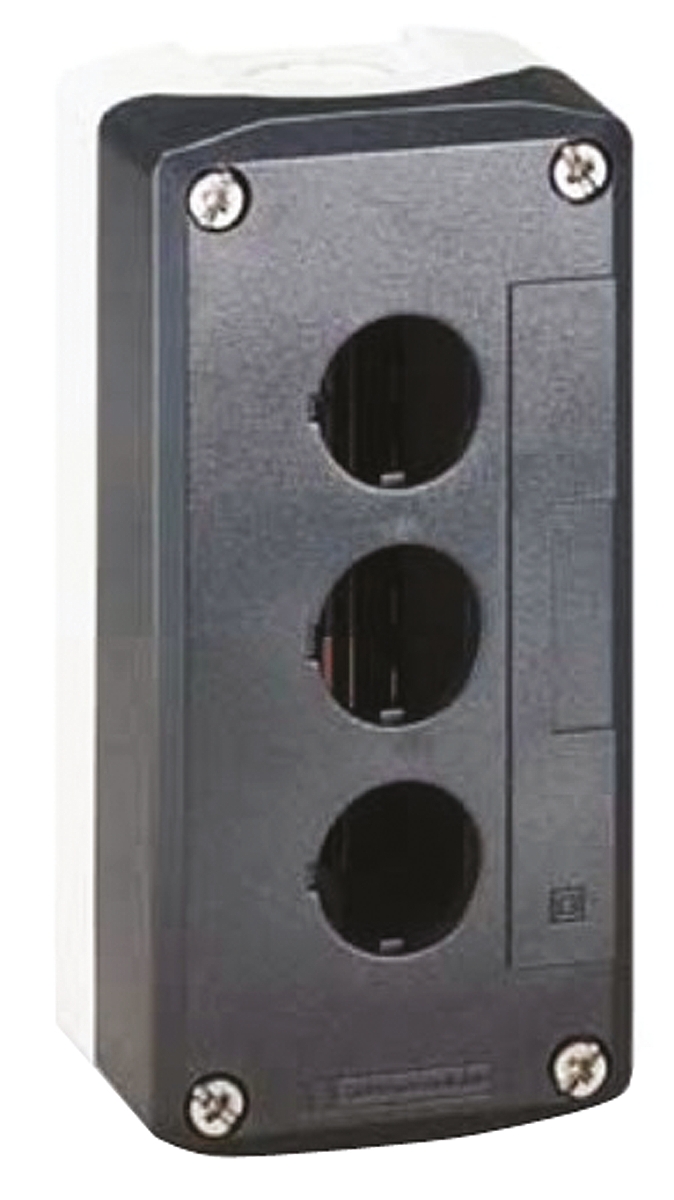 Schneider Electric Grey Plastic XAL Control Station Enclosure - 3 Hole 22mm Diameter