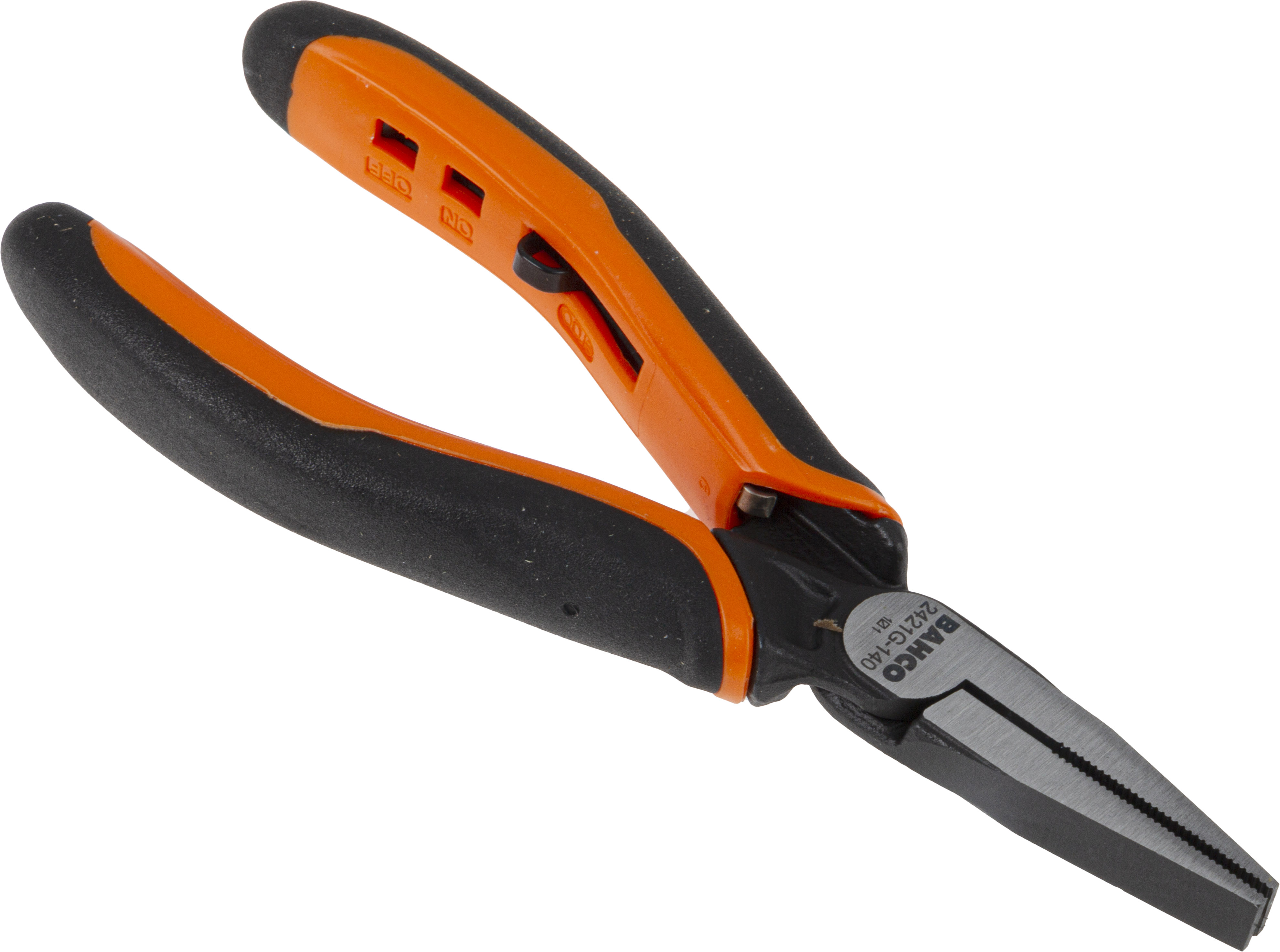 Bahco 2421G Flat Nose Pliers, 140 mm Overall, Straight Tip, 37mm Jaw