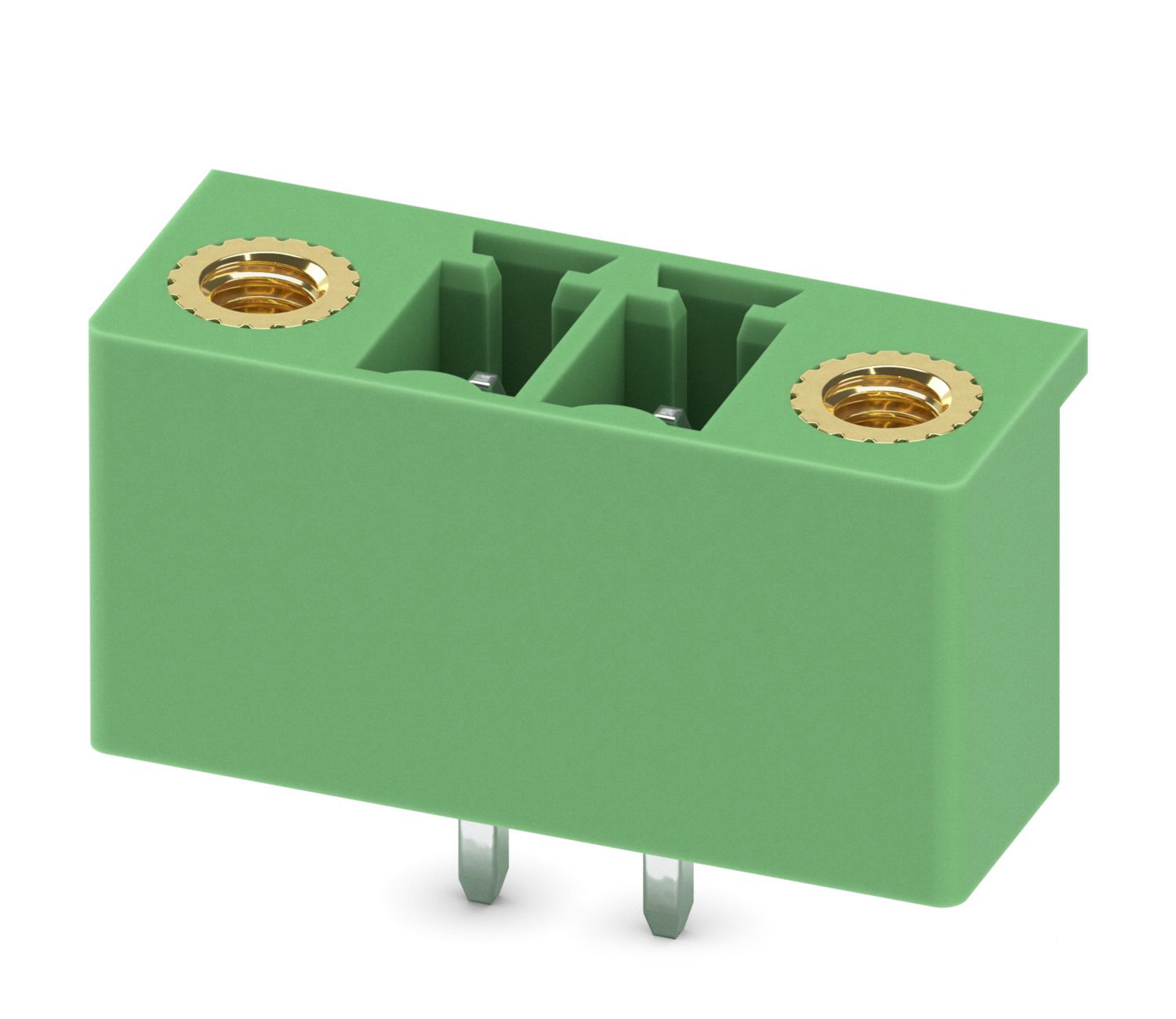 Phoenix Contact, 3.81mm Pitch, MCV 1.5/2-GF-3.81-LR, 2 Way, , Pluggable Terminal Block, Header, Through Hole, Screw