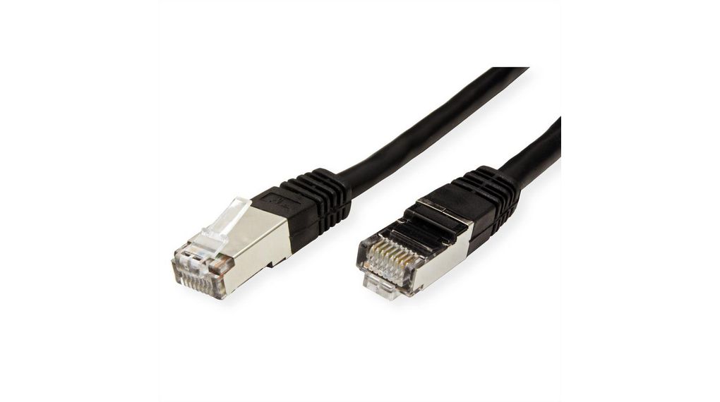 RNDRND 765, 7m Cat6, Black RJ45 to Male RJ45 Male, SF/UTP, Terminated PVC Sheath