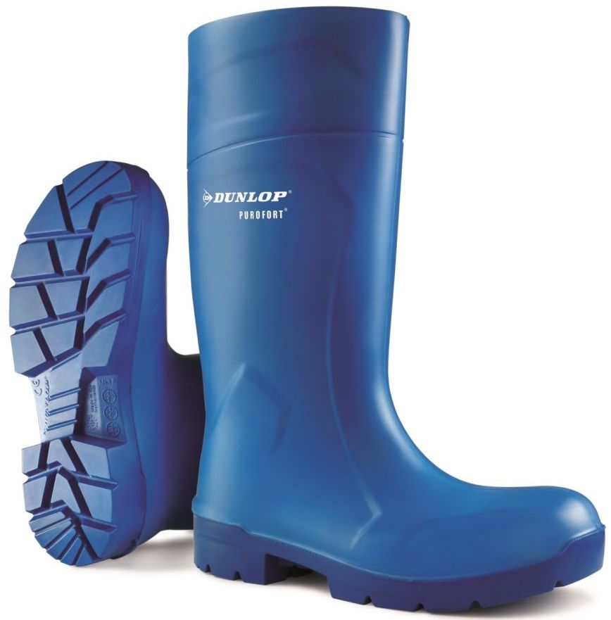 Dunlop Blue Steel Toe Capped Unisex Safety Wellingtons, EU 44