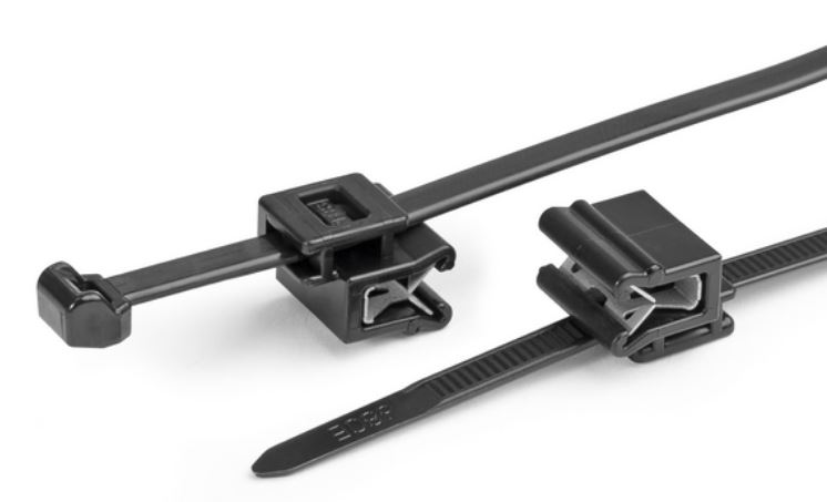 HellermannTyton Cable Ties, , 200mm x 4.6 mm, Black Nylon, Pk-100