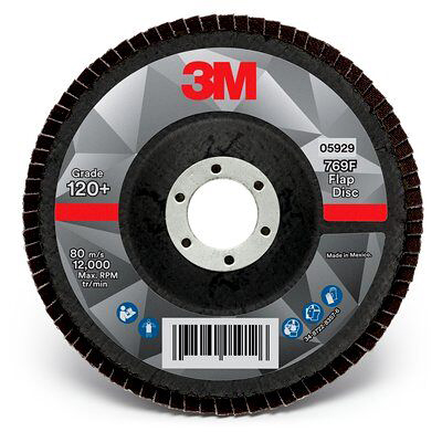 3M Zirconium Flap Disc, 125mm, Fine Grade, P120 Grit