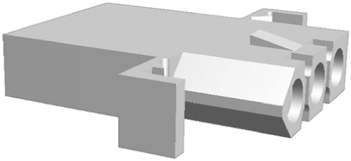 TE Connectivity, .093 Commercial Female Connector Housing, 6.35mm Pitch, 3 Way, 1 Row
