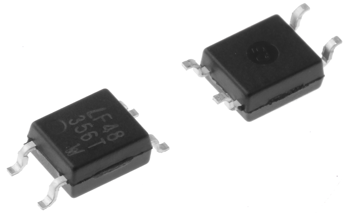 Lite-On, LTV-356T DC Input Transistor Output Optocoupler, Surface Mount, 4-Pin Mini-Flat